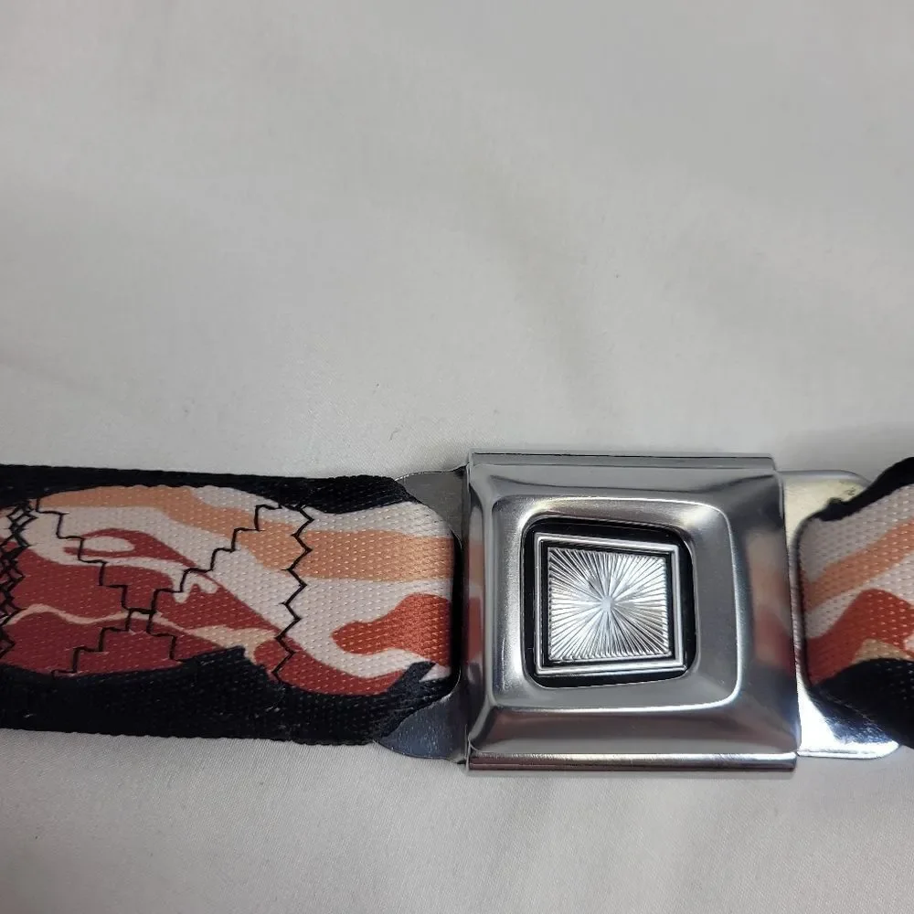 BUCKLE‎ DOWN bacon belt webbing seatbelt regular size unisex